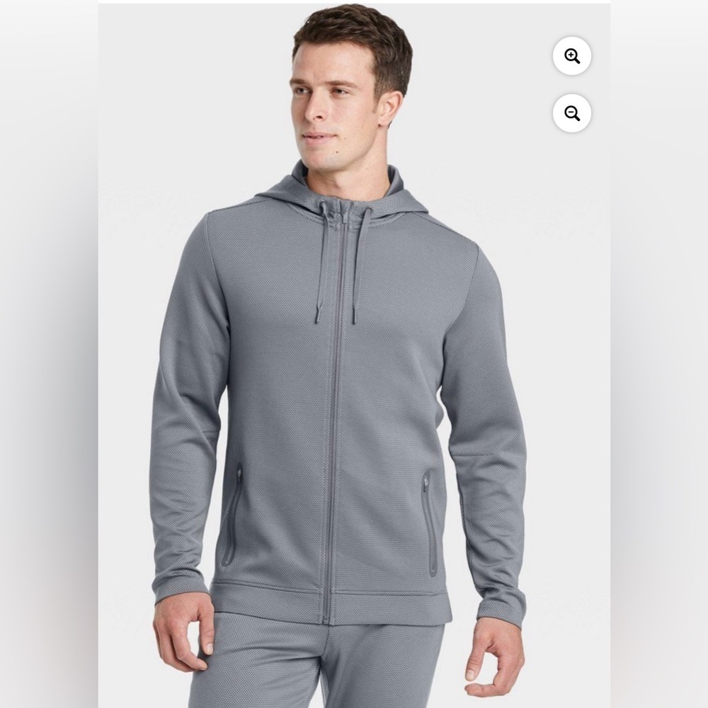 NWT Men's All in Motion Polyester Full-Zip Hoodie Size 2XL (G2)